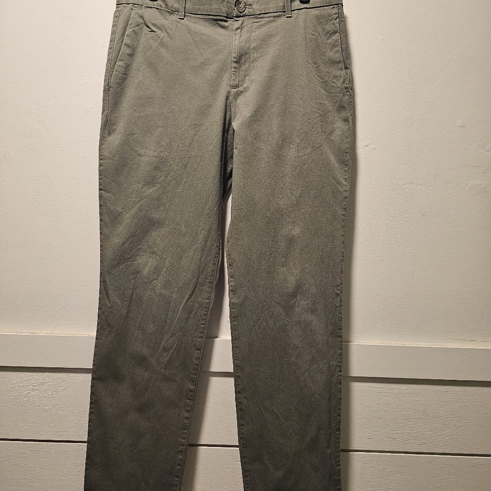 Calvin Klein Infinite Waist Chino Pants | 34x32| Olive Green
